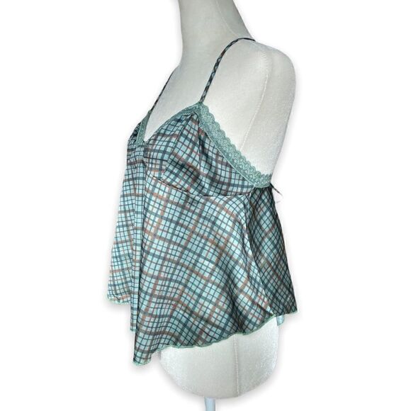 New FREE People With Confidence Checked Camisole | Forest Combo | Small - Picture 5 of 13